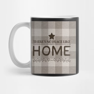 No place like Home Plaid - taupe Mug